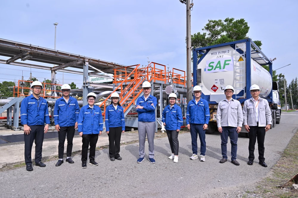 กลุ่มบริษัทบางจากย้ำความพร้อมผู้นำการผลิต SAF จับมือ BAFS และ BPT นำร่องเติม SAF เข้าระบบท่อ สู่ท่าอากาศยานนานาชาติสุวรรณภูมิ-ดอนเมือง